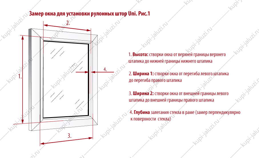 Как правильно сделать замер рулонных штор 395
